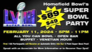 Super Bowl Party 2024 at Homefield Bowl